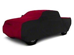 Coverking Stormproof Car Cover; Black/Red (21-25 F-150 SuperCrew w/ 5-1/2-Foot Bed & Non-Towing Mirrors)