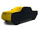 Coverking Satin Stretch Indoor Car Cover; Black/Velocity Yellow (17-22 F-250 Super Duty SuperCrew w/ Towing Mirrors)