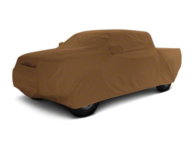 Coverking Stormproof Car Cover; Tan (17-22 F-350 Super Duty SuperCrew w/ Towing Mirrors)