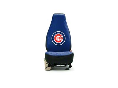 Coverking Universal Ultisuede Seat Cover with Chicago Cubs Logo (Universal; Some Adaptation May Be Required)