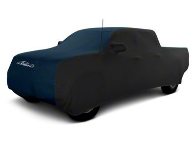 Coverking Satin Stretch Indoor Car Cover; Black/Dark Blue (09-18 RAM 1500 Crew Cab)