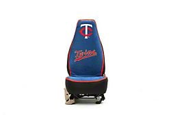 Coverking Universal Ultisuede Seat Cover with Minnesota Twins Logo (Universal; Some Adaptation May Be Required)