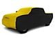 Coverking Stormproof Car Cover with Rear Roof Shark Fin Antenna Pocket; Black/Yellow (19-24 RAM 2500 Crew Cab w/ 6.4-Foot Box)