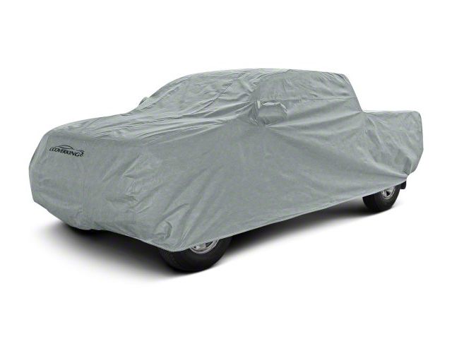 Coverking Coverbond Car Cover with Rear Roof Shark Fin Antenna Pocket; Gray (19-24 RAM 3500 Crew Cab w/ 6.4-Foot Box)