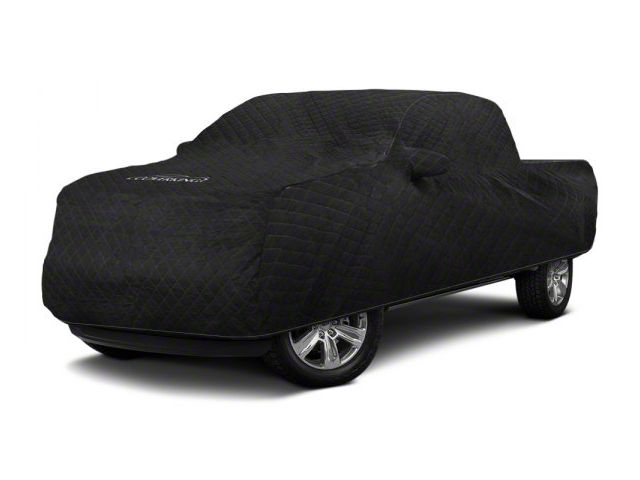 Coverking Moving Blanket Indoor Car Cover with Rear Roof Shark Fin Antenna Pocket; Black (19-24 RAM 3500 Crew Cab w/ 6.4-Foot Box)