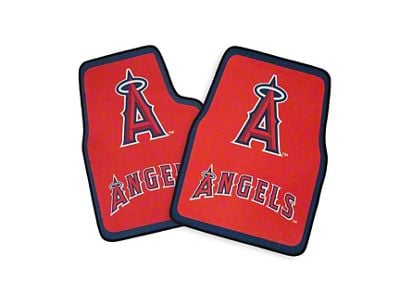 Coverking Printed Floor Mats with LA Angels Logo (Universal; Some Adaptation May Be Required)