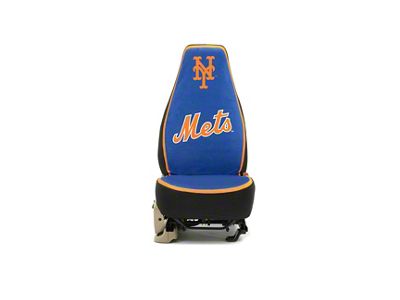 Coverking Universal Ultisuede Seat Cover with New York Mets Logo (Universal; Some Adaptation May Be Required)