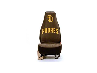 Coverking Universal Ultisuede Seat Cover with San Diego Padres Logo (Universal; Some Adaptation May Be Required)