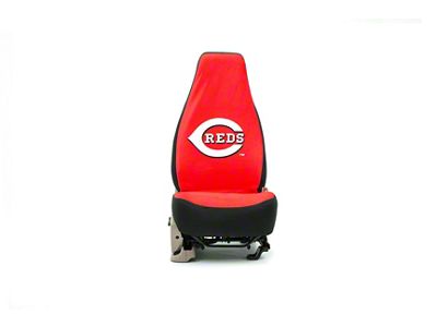 Coverking Universal Ultisuede Seat Cover with Cincinnati Reds Logo (Universal; Some Adaptation May Be Required)