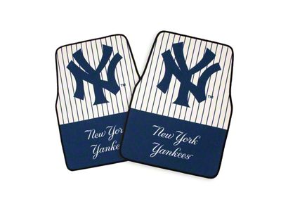 Coverking Printed Floor Mats with New York Yankees Logo (Universal; Some Adaptation May Be Required)