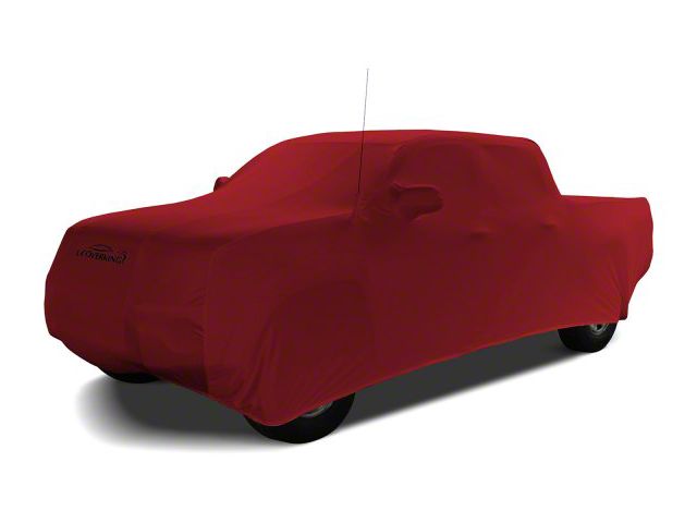 Coverking Satin Stretch Indoor Car Cover; Pure Red (99-06 Sierra 1500 Extended Cab w/ Non-Towing Mirrors)