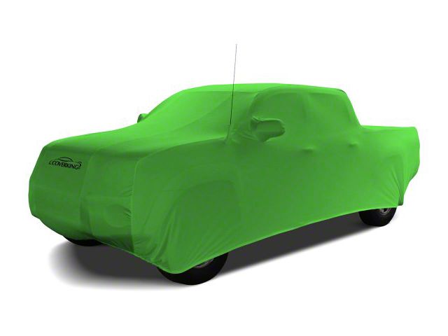 Coverking Satin Stretch Indoor Car Cover; Synergy Green (99-06 Sierra 1500 Regular Cab w/ Non-Towing Mirrors)