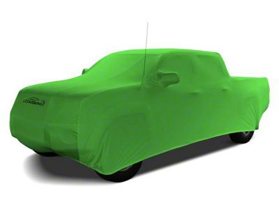 Coverking Satin Stretch Indoor Car Cover; Synergy Green (04-06 Sierra 1500 Crew Cab w/ Non-Towing Mirrors)