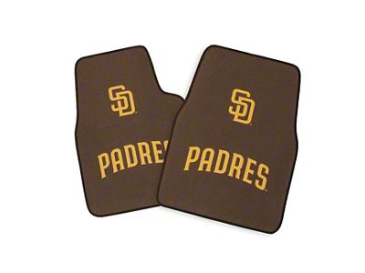 Coverking Printed Floor Mats with San Diego Padres Logo (Universal; Some Adaptation May Be Required)