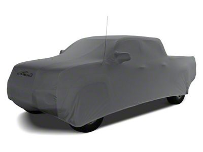 Coverking Satin Stretch Indoor Car Cover; Metallic Gray (19-24 Silverado 1500 Regular Cab w/ 8-Foot Long Box & Non-Towing Mirrors)