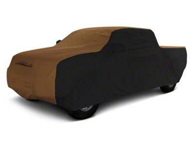 Coverking Stormproof Car Cover; Black/Tan (19-24 Silverado 1500 Double Cab w/ Non-Towing Mirrors)