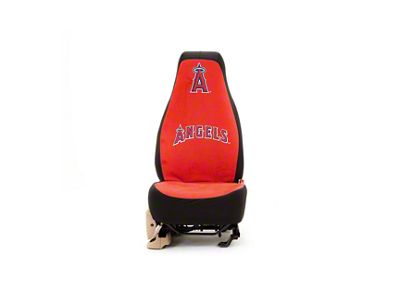 Coverking Universal Ultisuede Seat Cover with LA Angels Logo (Universal; Some Adaptation May Be Required)