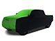 Coverking Satin Stretch Indoor Car Cover; Black/Synergy Green (07-14 Silverado 3500 HD Extended Cab w/ Non-Towing Mirrors)