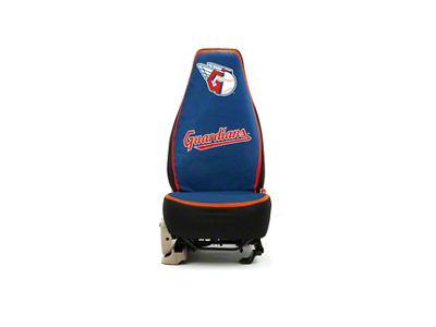 Coverking Universal Ultisuede Seat Cover with Cleveland Guardians Logo (Universal; Some Adaptation May Be Required)