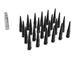 Black Spike Lug Nut Kit; 14mm x 1.5; Set of 24 (99-25 Sierra 1500)