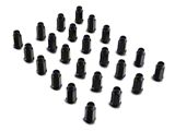 Black XL Acorn Lug Nut Kit; 14mm x 1.5; Set of 24 (15-25 F-150)