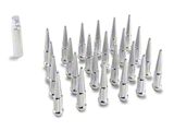 Chrome Spike Lug Nut Kit; 14mm x 1.5; Set of 24 (99-25 Sierra 1500)