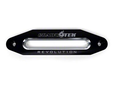 CrawlTek Revolution Aluminum Hawse Fairlead; Black