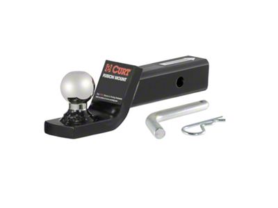 2-Inch Receiver Hitch Fusion Ball Mount with 2-Inch Ball; 2-Inch Drop (Universal; Some Adaptation May Be Required)