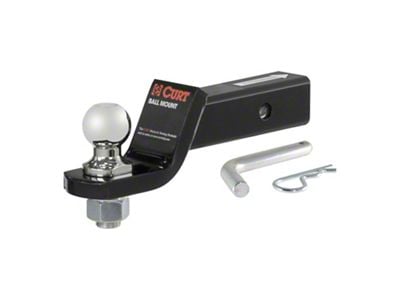 2-Inch Receiver Hitch Loaded Ball Mount with 1-7/8-Inch Ball; 2-Inch Drop (Universal; Some Adaptation May Be Required)