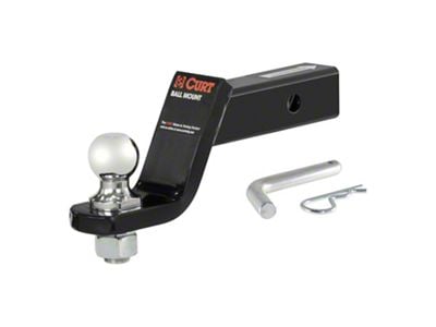 2-Inch Receiver Hitch Loaded Ball Mount with 1-7/8-Inch Ball; 4-Inch Drop (Universal; Some Adaptation May Be Required)