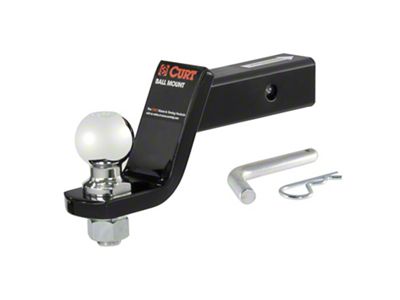 2-Inch Receiver Hitch Loaded Ball Mount with 2-5/16-Inch Ball; 4-Inch Drop (Universal; Some Adaptation May Be Required)