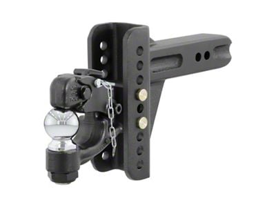 2.50-Inch Receiver Hitch 20,000 lb. Adjustable Channel Ball Mount with 2-5/16-Inch Ball; 6-Inch Drop (Universal; Some Adaptation May Be Required)