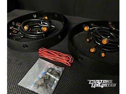 Customs Unlimited Rocker Running Light Kit; Amber; Drilling Required (11-16 F-250 Super Duty)