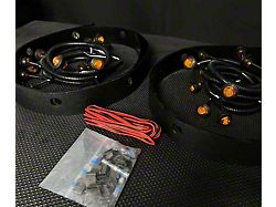 Customs Unlimited Rocker Running Light Kit; Amber; Drilling Required (10-18 RAM 2500)