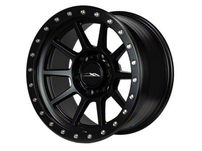 CXA Off Road Wheels CX4 SPRINT Full Matte Black 6-Lug Wheel; 17x9; 0mm Offset (07-13 Sierra 1500)