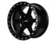 CXA Off Road Wheels TR2 SENTRY 6 Full Matte Black 6-Lug Wheel; 17x9; -18mm Offset (07-13 Sierra 1500)