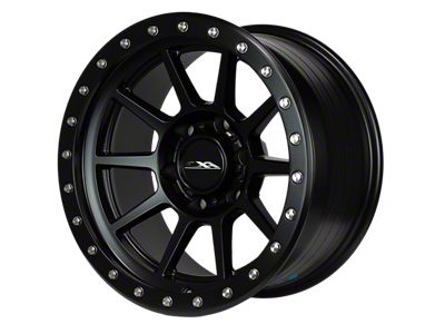 CXA Off Road Wheels CX4 SPRINT Full Matte Black 6-Lug Wheel; 17x9; 0mm Offset (07-13 Silverado 1500)