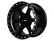 CXA Off Road Wheels TR2 SENTRY 6 Full Matte Black 6-Lug Wheel; 17x9; -18mm Offset (07-13 Silverado 1500)