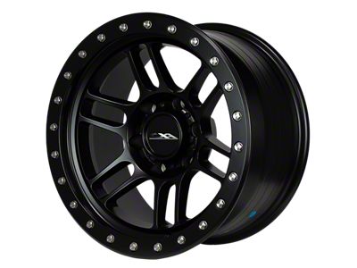 CXA Off Road Wheels TR5 VORTEX Full Matte Black 6-Lug Wheel; 17x9; -18mm Offset (07-13 Silverado 1500)