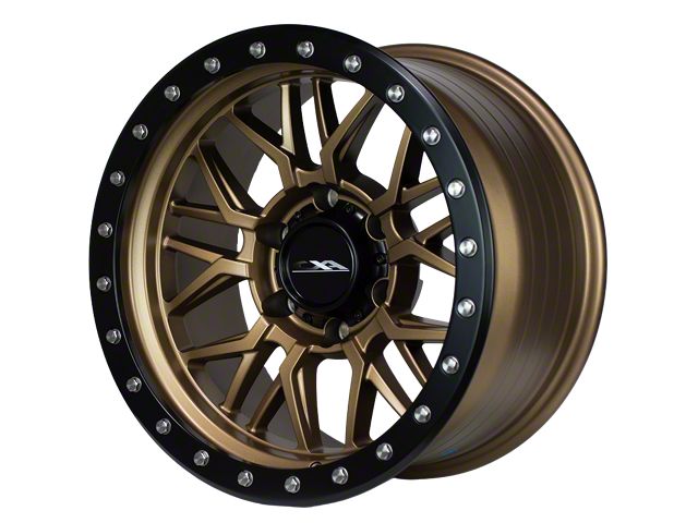 CXA Off Road Wheels CX1 MESH Texture Bronze with Black Ring 6-Lug Wheel; 17x9; 0mm Offset (07-14 Yukon)