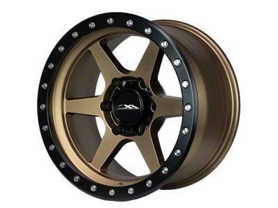 CXA Off Road Wheels TR2 SENTRY 6 Texture Bronze with Black Ring 6-Lug Wheel; 17x9; -18mm Offset (07-14 Yukon)