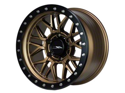 CXA Off Road Wheels CX1 MESH Texture Bronze with Black Ring 6-Lug Wheel; 17x9; 0mm Offset (14-18 Silverado 1500)