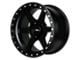 CXA Off Road Wheels CX2 SENTRY 6 Full Matte Black 6-Lug Wheel; 17x9; 0mm Offset (14-18 Silverado 1500)