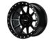 CXA Off Road Wheels TR4 SPRINT Full Matte Black 6-Lug Wheel; 17x9; -18mm Offset (14-18 Silverado 1500)