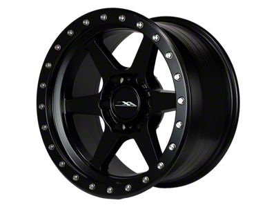 CXA Off Road Wheels CX2 SENTRY 6 Full Matte Black 6-Lug Wheel; 17x9; 0mm Offset (15-20 Tahoe)