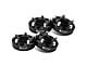 1.50-Inch 5-Lug Wheel Spacers; Black; Set of Four (05-11 Dakota)