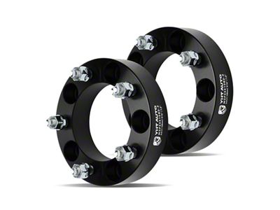 1.50-Inch 5-Lug Wheel Spacers; Black; Set of Two (05-11 Dakota)