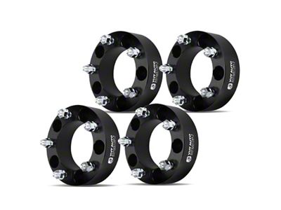 2-Inch 5-Lug Wheel Spacers; Black; Set of Four (05-11 Dakota)