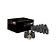 Black Acorn Lug Nuts; 1/2-Inch x 20; Set of 20 (87-04 Dakota)