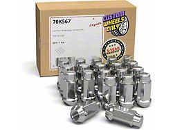 Bulge Acorn Chrome Lug Nut Kit; 3/4-Inch; Set of 20 (05-11 Dakota)